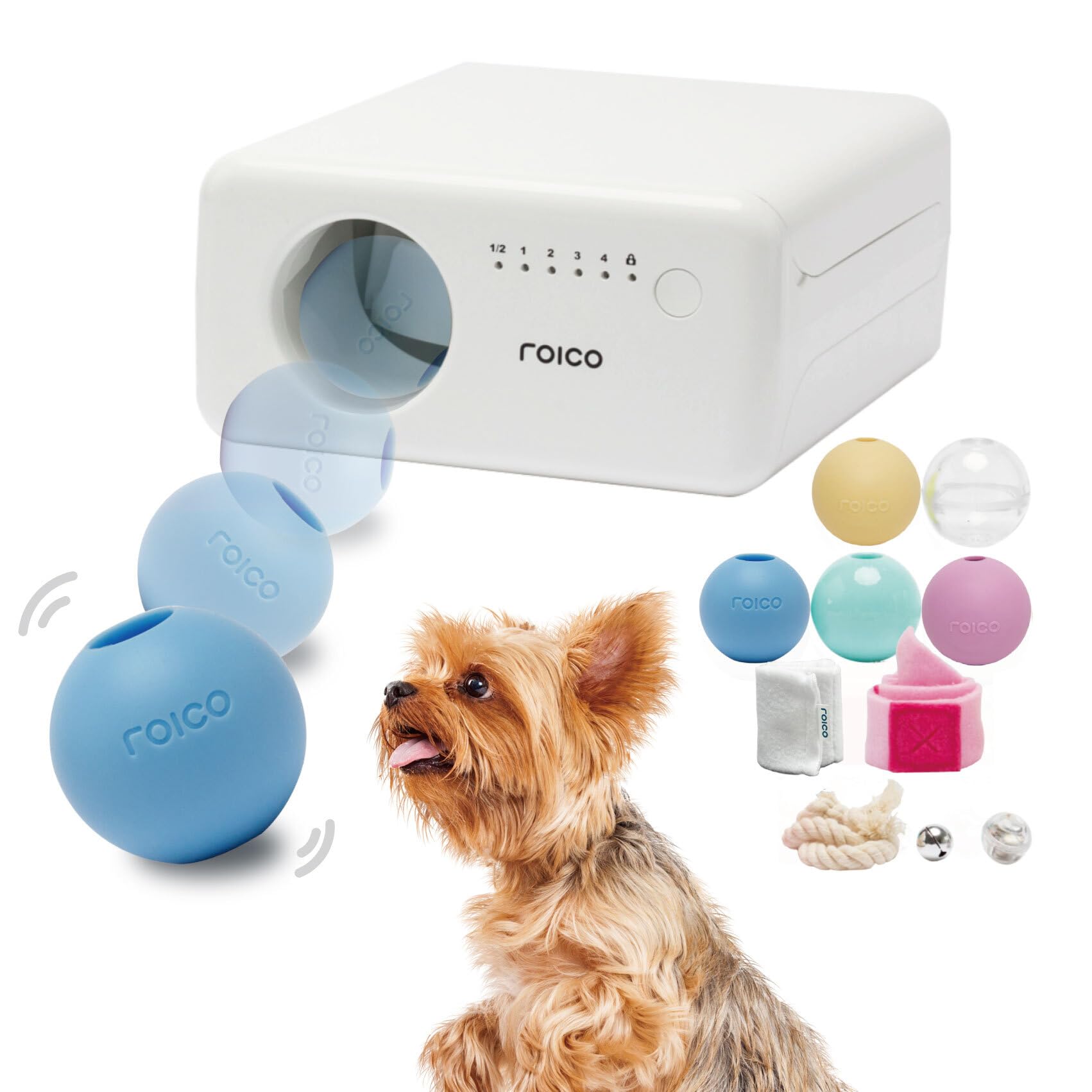 Amazon | [TREATOI] トリートイ 自動ボール投げ 犬猫用おもちや ペット